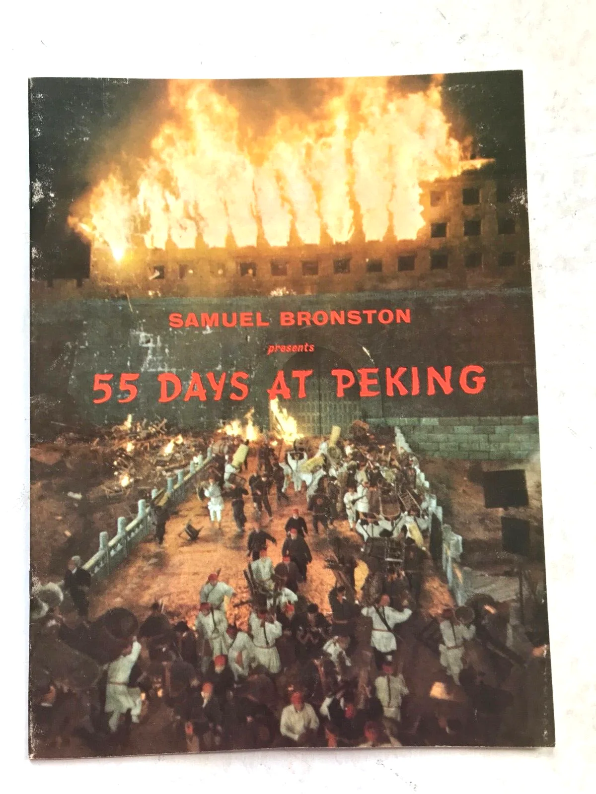 55 Days At Peking Vinyl Soundtrack + Cinema Brochure - Chartlon Heston Movie, изображение 3