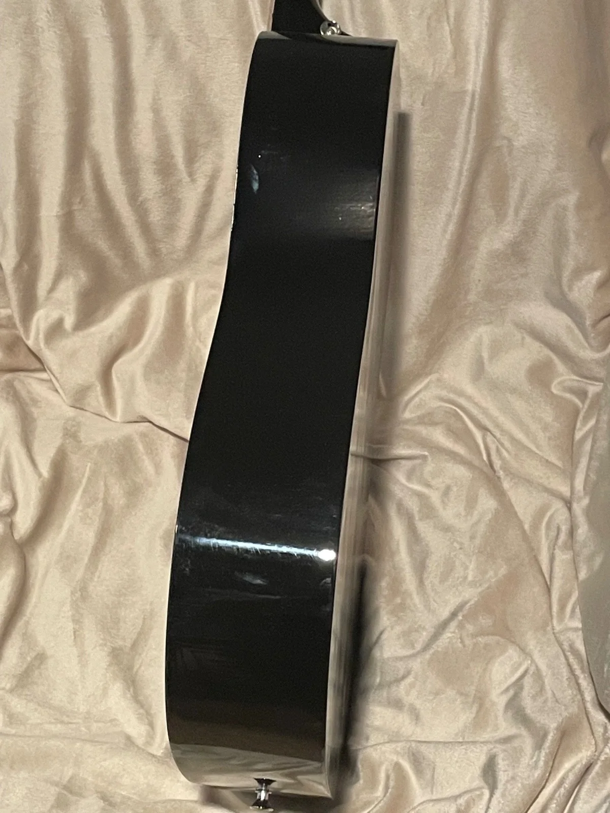 Ed Sheeran Guitar with Signed Custom Insert Pickguard (JSA) Beautiful Black 38", image 5