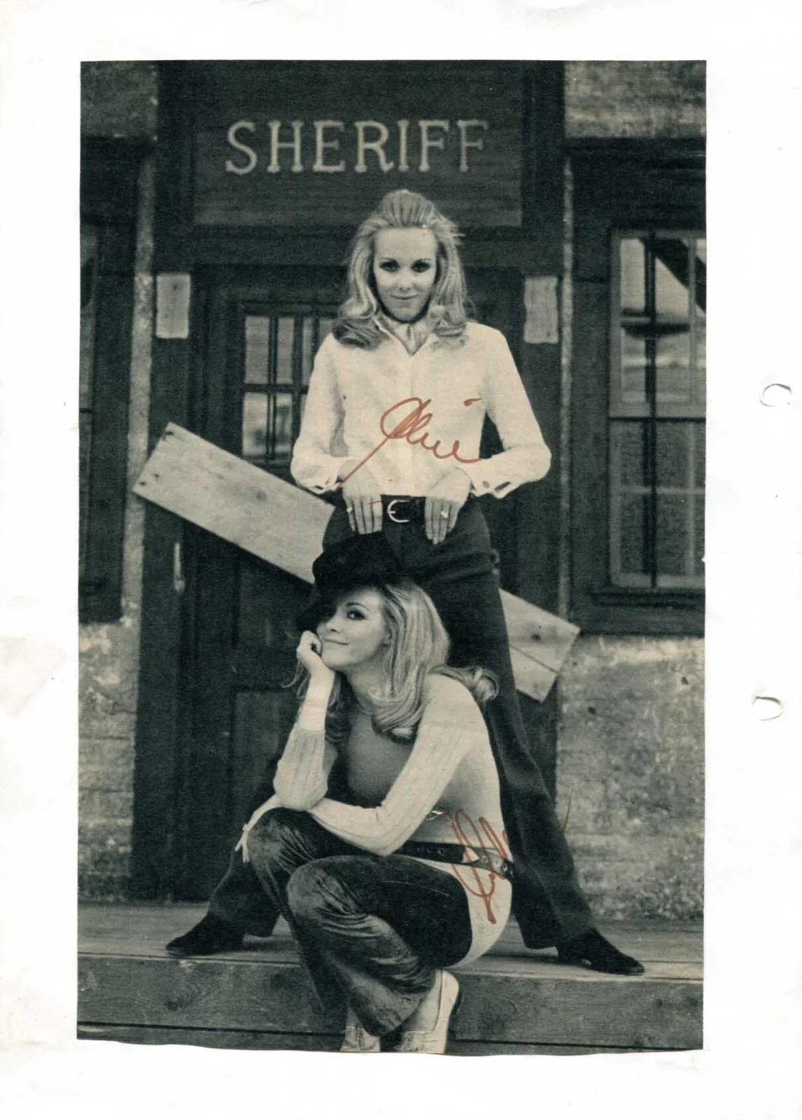 Alice & Ellen Kessler SINGERS autographs, signed vintage photo & magazine pictur, изображение 3