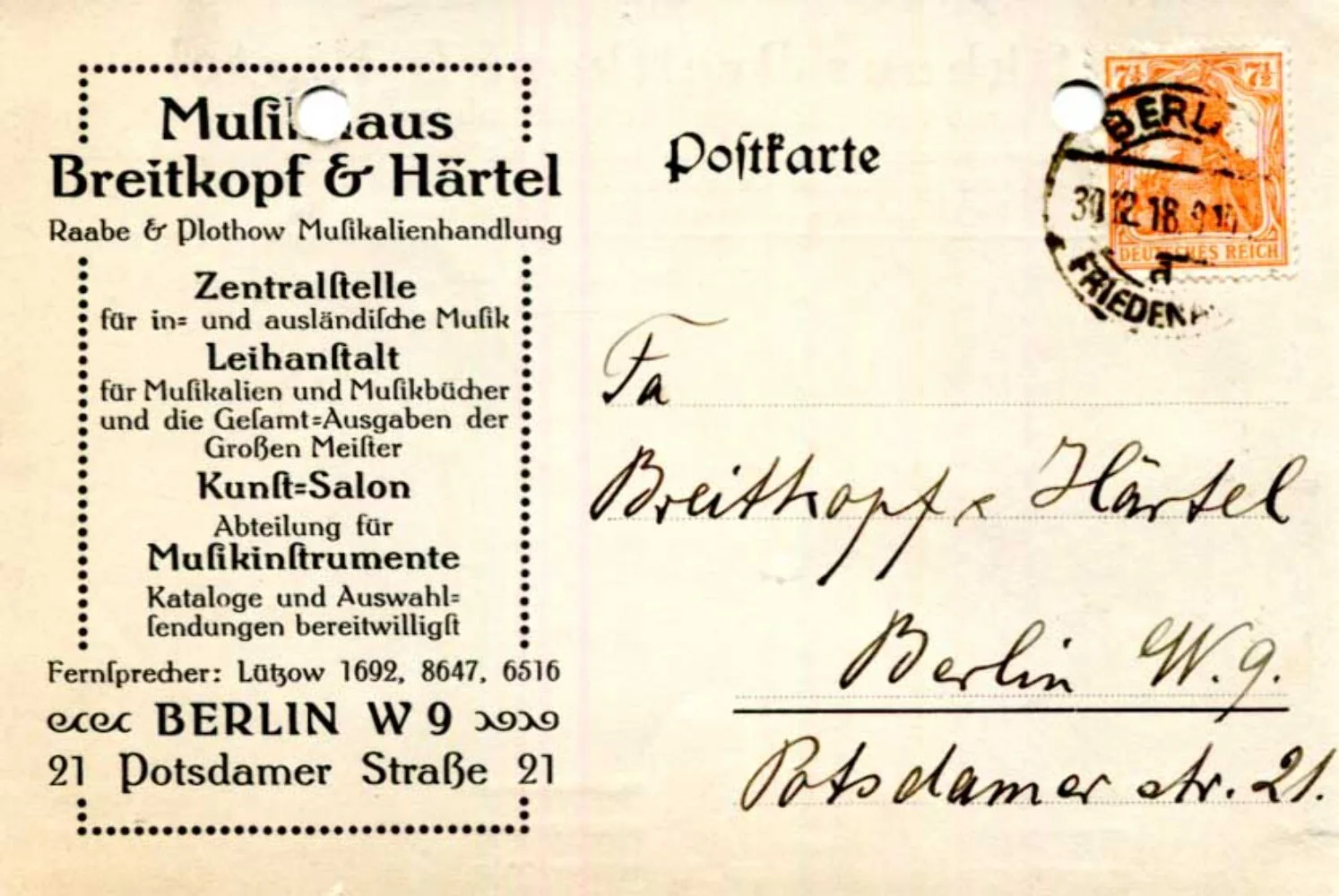 Max Bruch ROMANTIC COMPOSER autograph letter signed & mounted, image 3