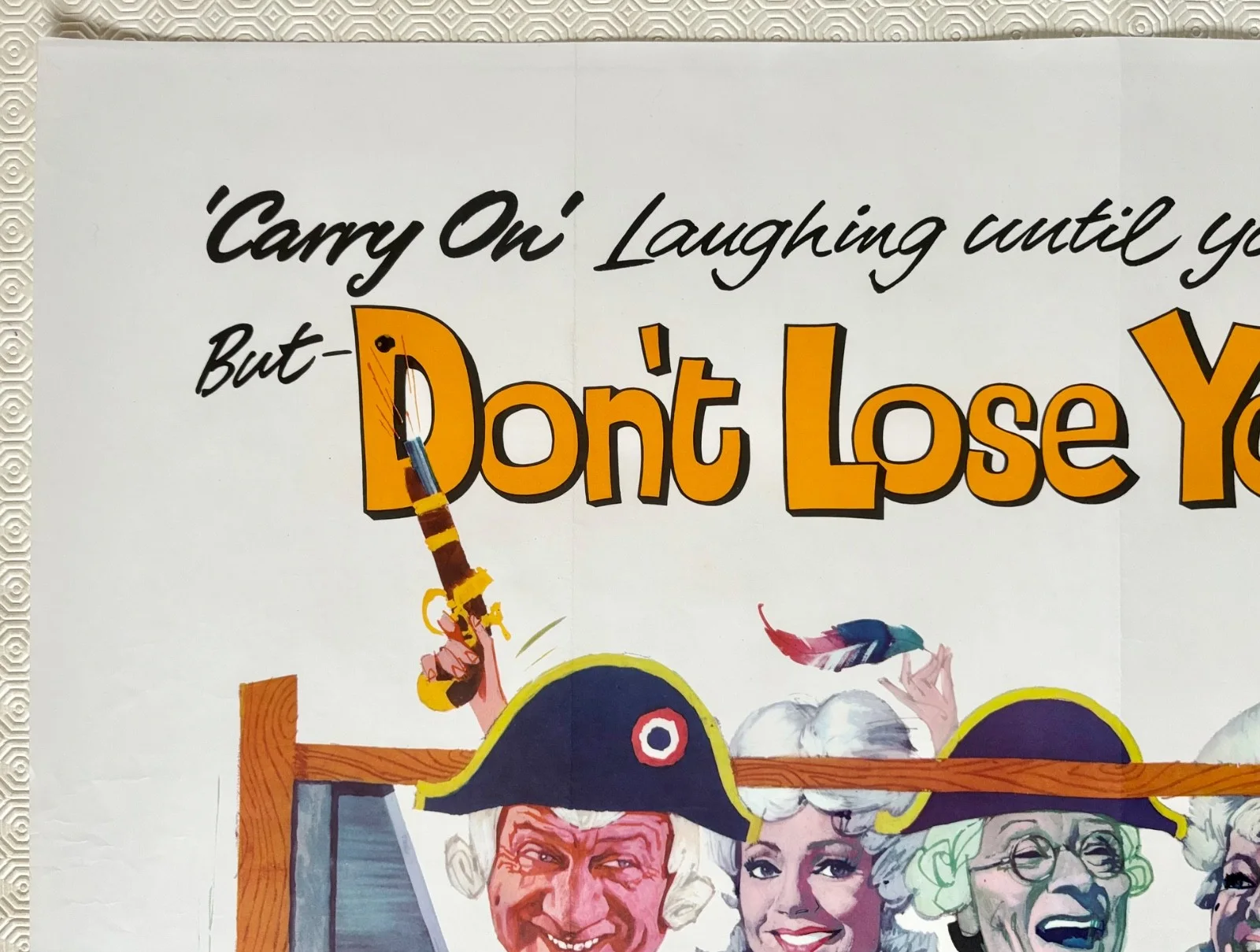 Carry On Don't Lose Your Head Original 1967 Quad Poster Renato Fratini Art, изображение 5
