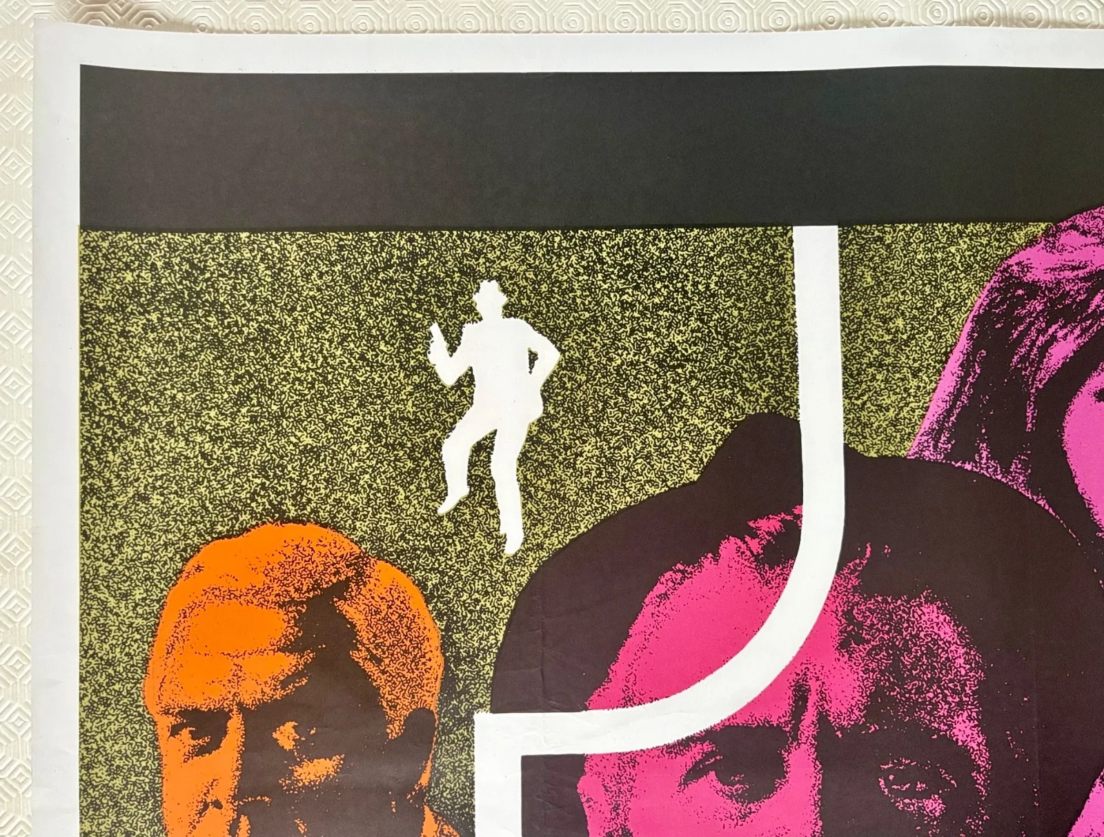 New Face In Hell Original 1968 Quad Poster George Peppard Gayle Hunnicutt, изображение 5