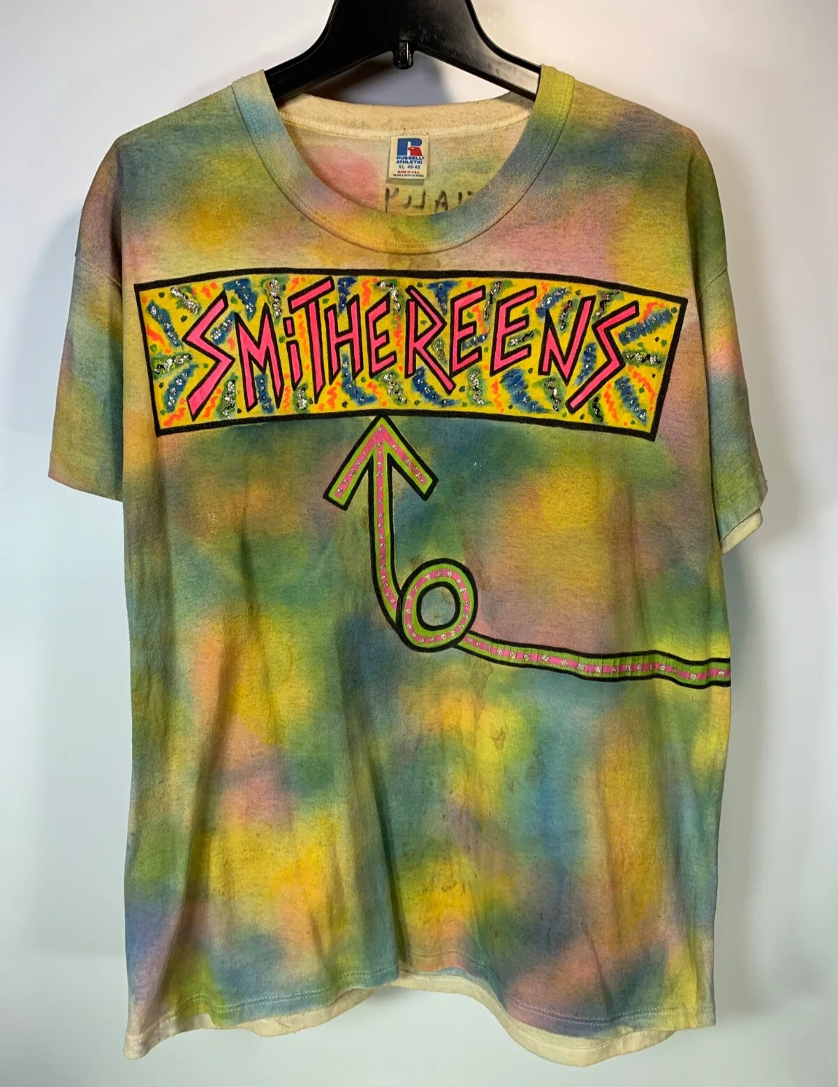 THE SMITHEREENS T SHIRT AUTOGRAPHED BY THE BAND 1987, изображение 3