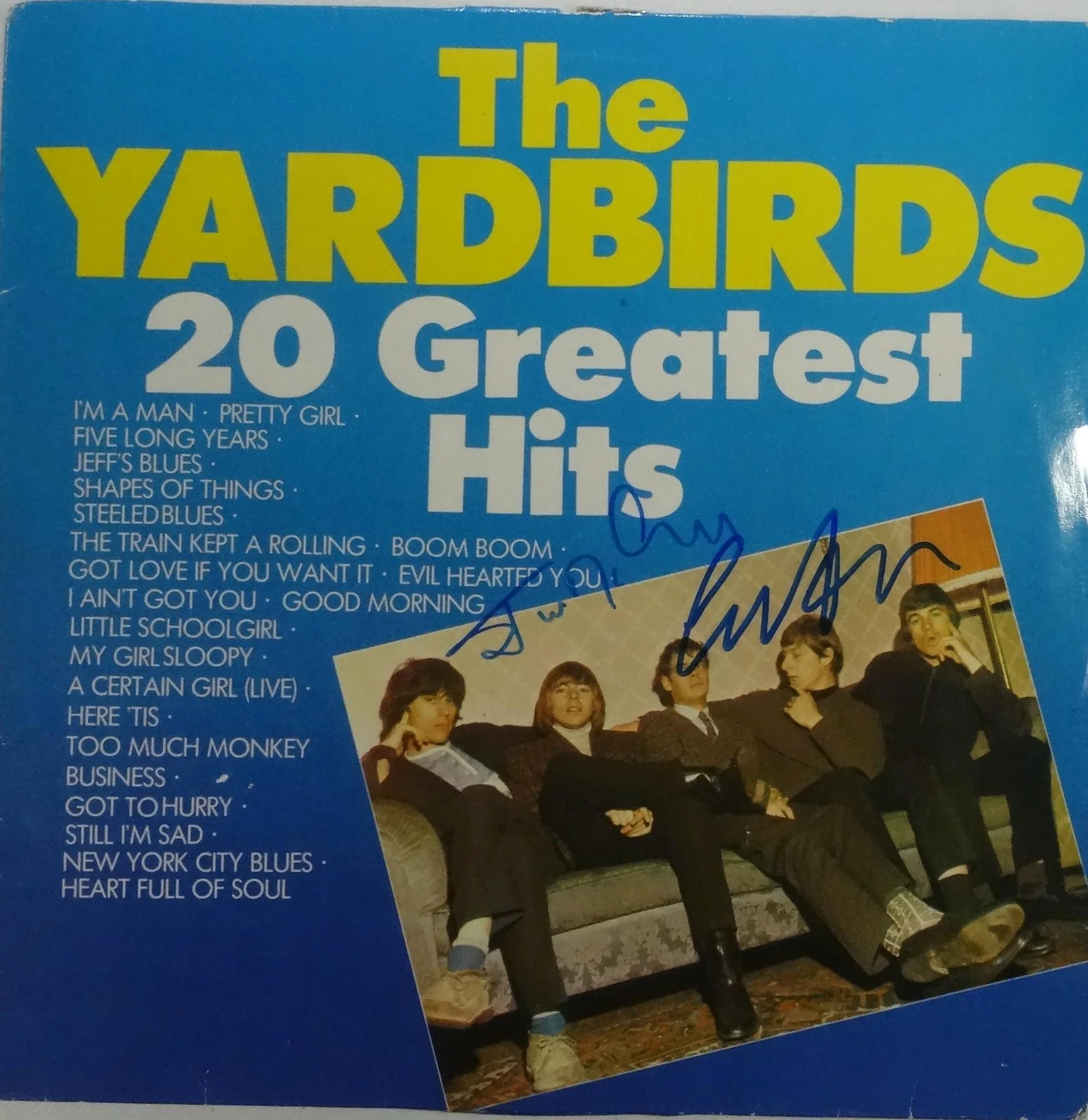SIGNED JIM MCCARTY CHRIS DREJA AUTOGRAPHED THE YARDBIRDS 12" LP PSA DNA #AQ19182, image 2