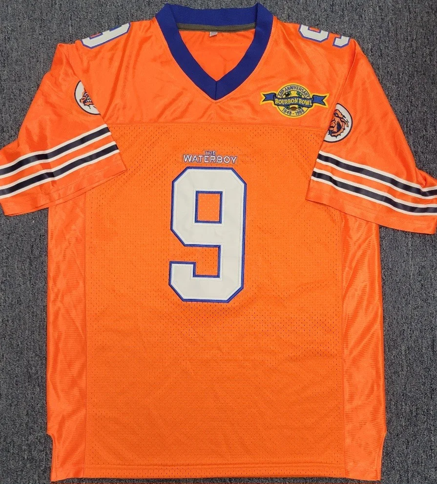 Adam Sandler — RARE Waterboy Cast Signed Jersey w/ QUOTES Sandler Winkler Schneider Beckett BAS, image 5