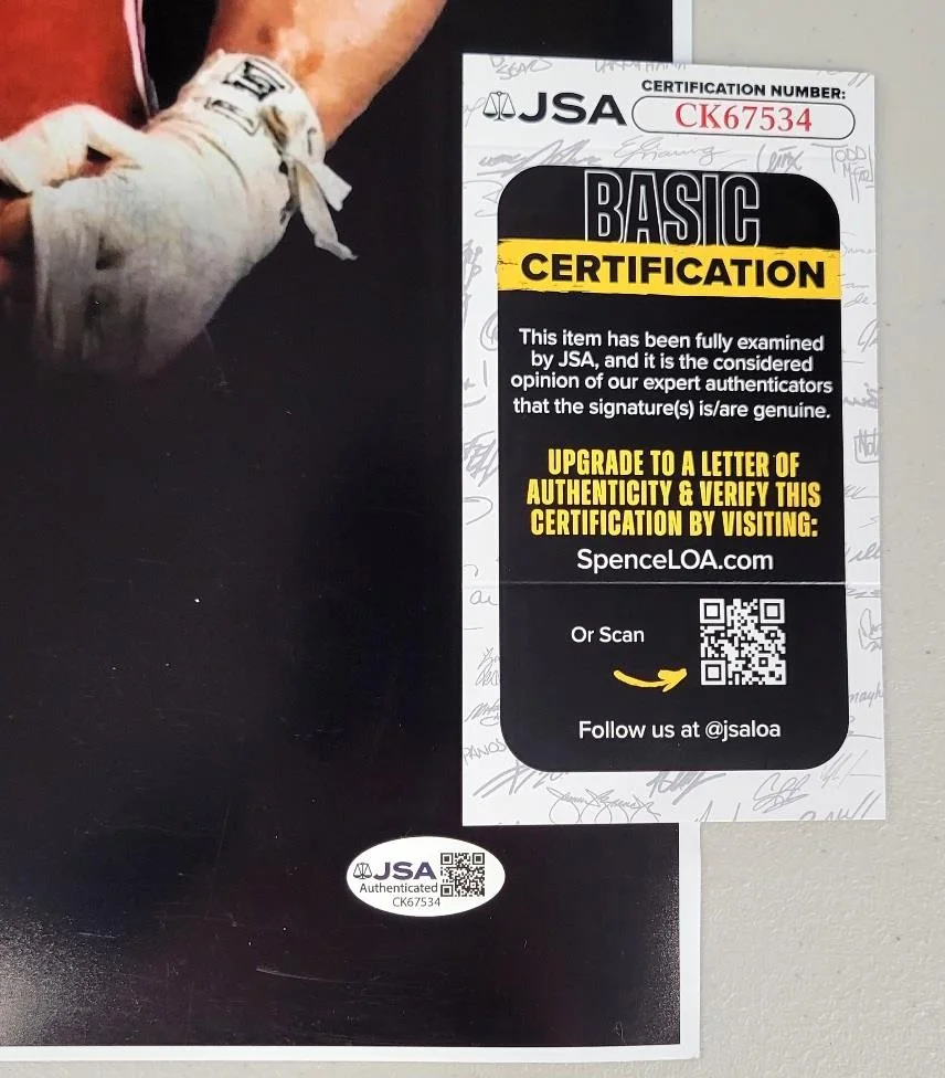 Dolph Lundgren — Dolph Lundgren signed Drago Quote Inscription 16x20 photo Rocky auto (A) ~ JSA, изображение 3