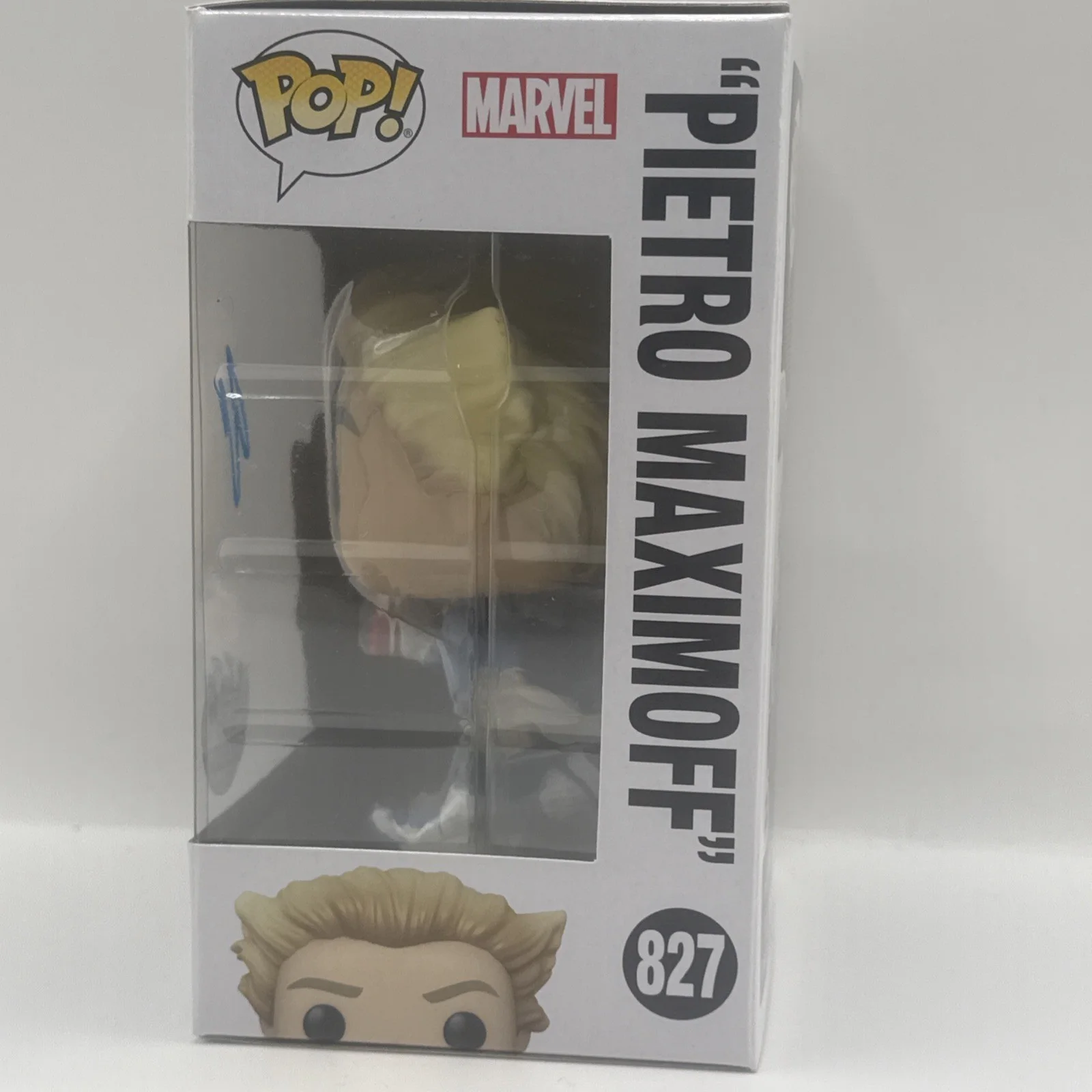 Evan Peters — Evan Peters Signed Pietro Maximoff Funko 827 Wandavision Authentic EXACT PROOF, изображение 5