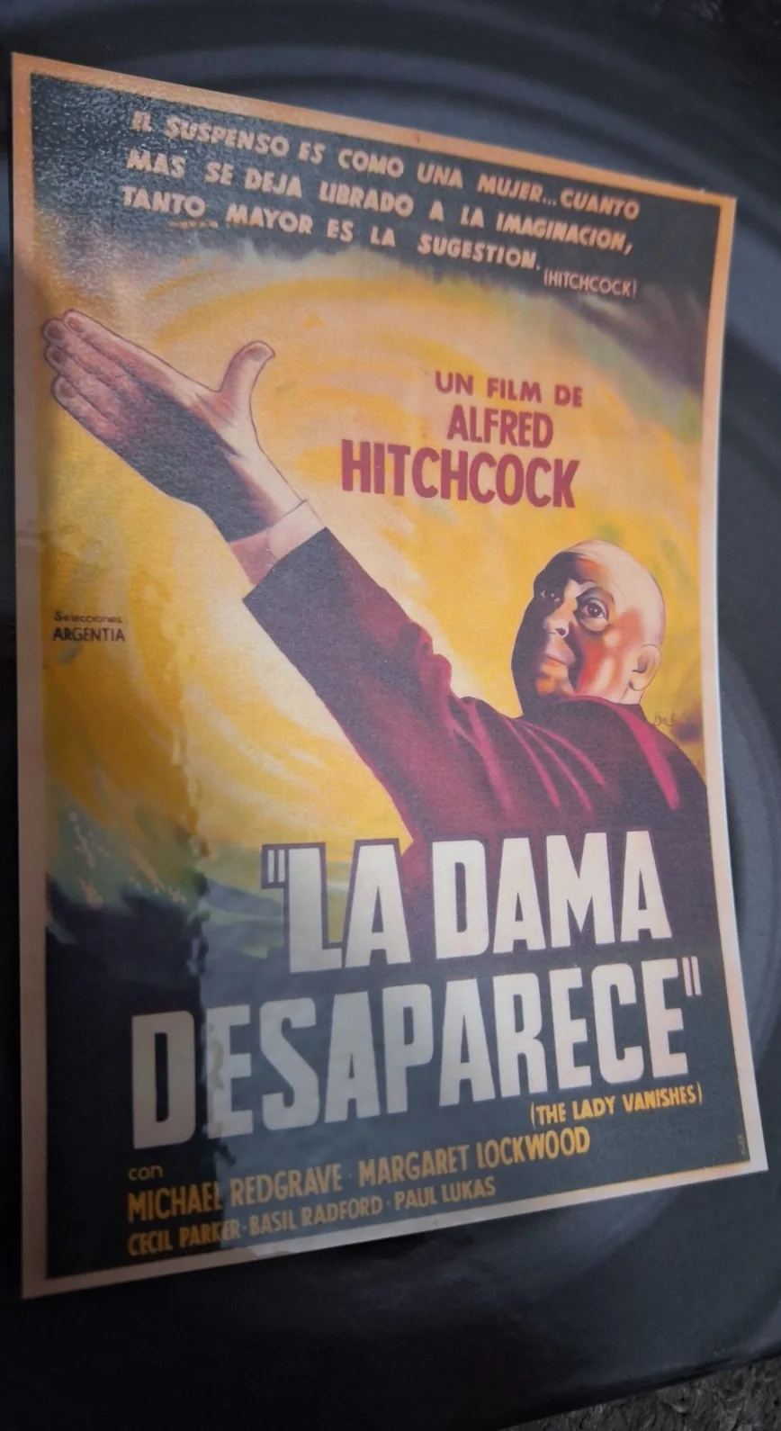 VINTAGE Inspired "The Lady Vanishes" 1938 Film Poster High Art Modern Postcard, изображение 2