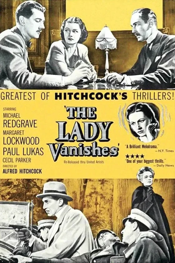 VINTAGE Inspired "The Lady Vanishes" 1938 Film Poster High Art Modern Postcard, изображение 3