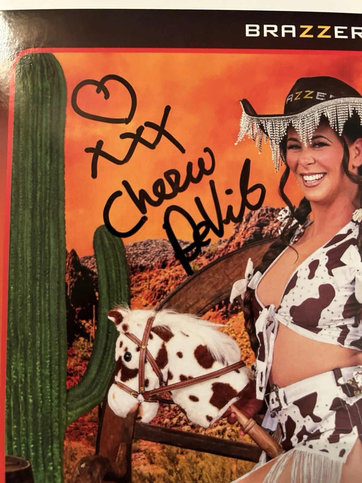 Cherie Deville — Brazzers Adult Star Cherie Deville Signed 8x10 Photo Card AVN, изображение 2