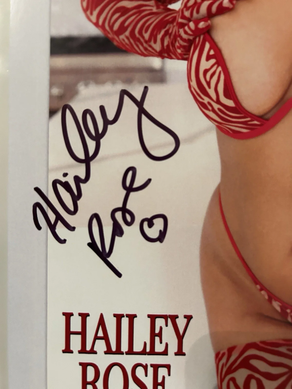 Hailey Rose Adult Star Signed 8x10 Photo Jules Jordan Productions Autograph AVN, изображение 2
