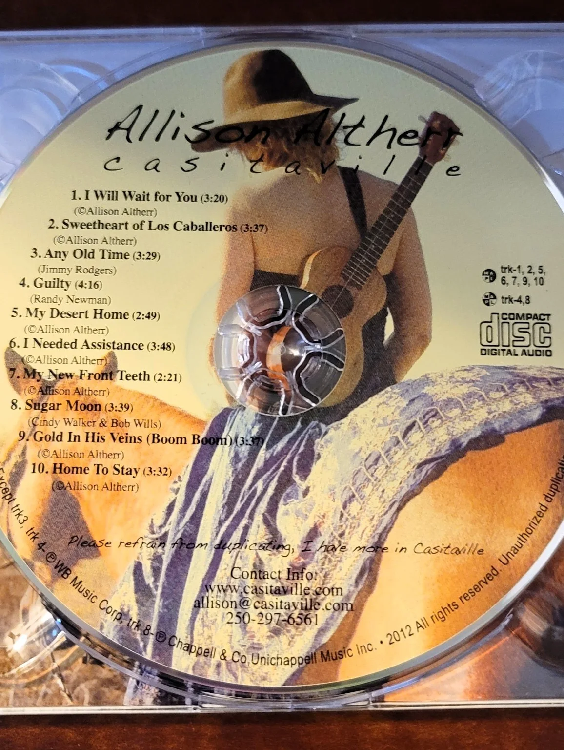 Allison Altherr Casitaville Country Music CD - SIGNED, image 4