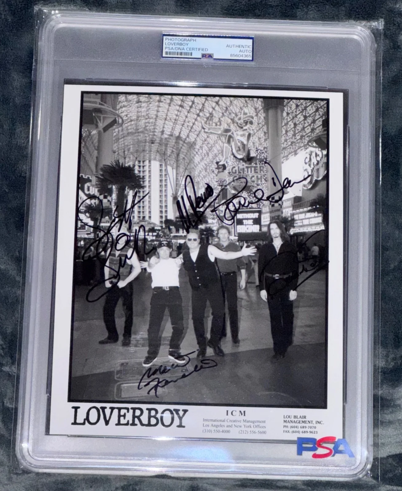 Signed LOVERBOY Photo Band by All 4 w/ Scott Smith Autographed 8x10 Auto PSA, изображение 4