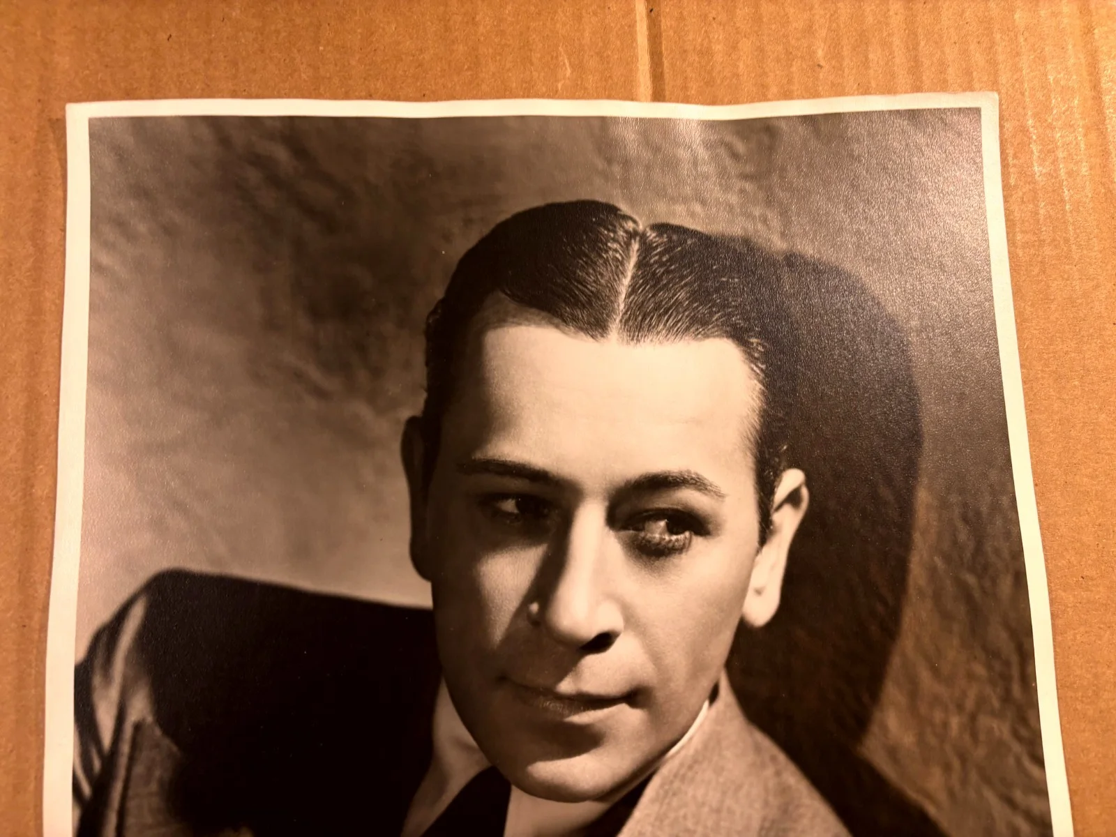 George Raft Terrific Very Rare Early Autographed Oversize 11/14 Photo 40sHurrell, изображение 2