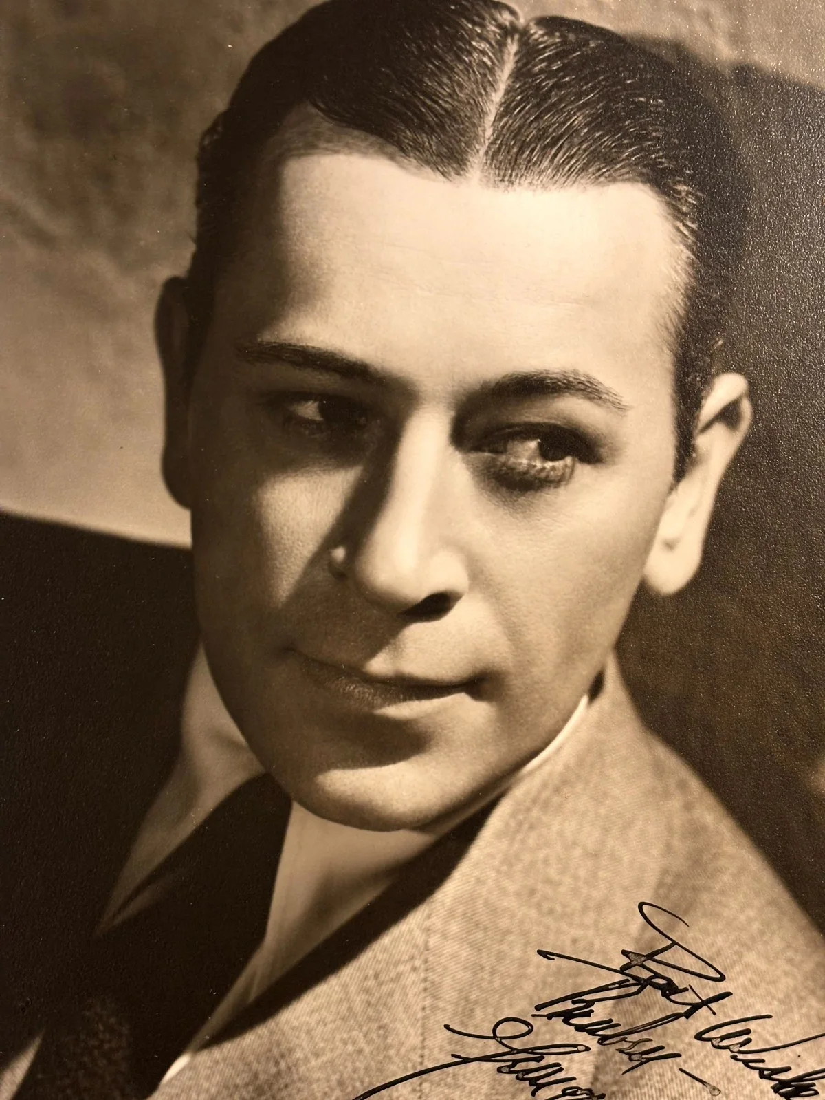 George Raft Terrific Very Rare Early Autographed Oversize 11/14 Photo 40sHurrell, изображение 4