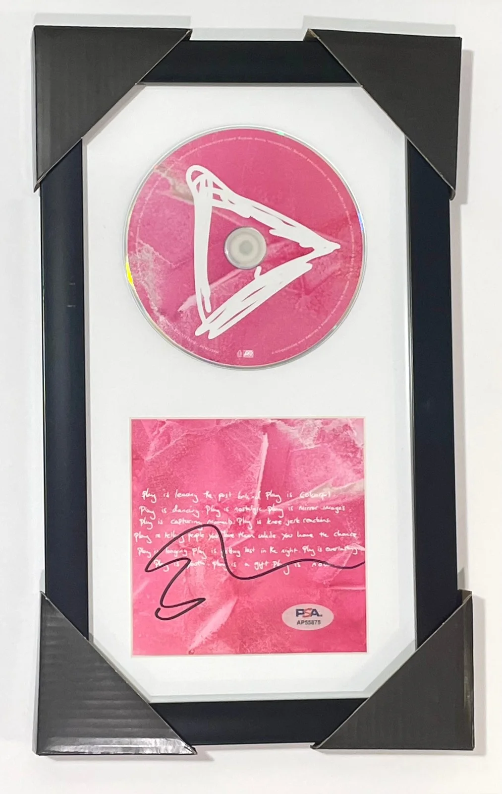 🎶 Ed Sheeran PLAY Signed CD Framed PSA COA Authentic Autograph Memorabilia 🎶, image 2