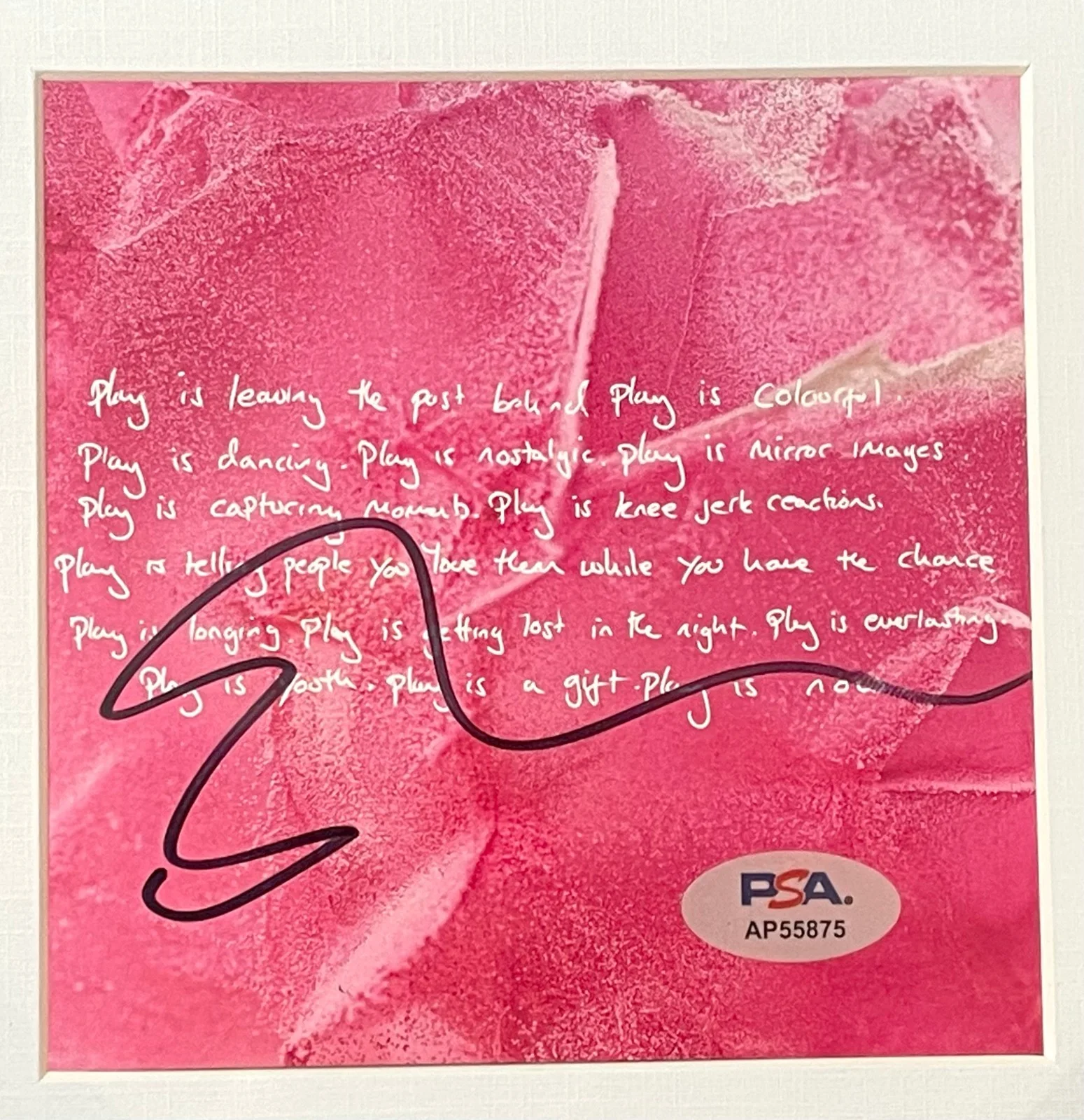 🎶 Ed Sheeran PLAY Signed CD Framed PSA COA Authentic Autograph Memorabilia 🎶, image 4