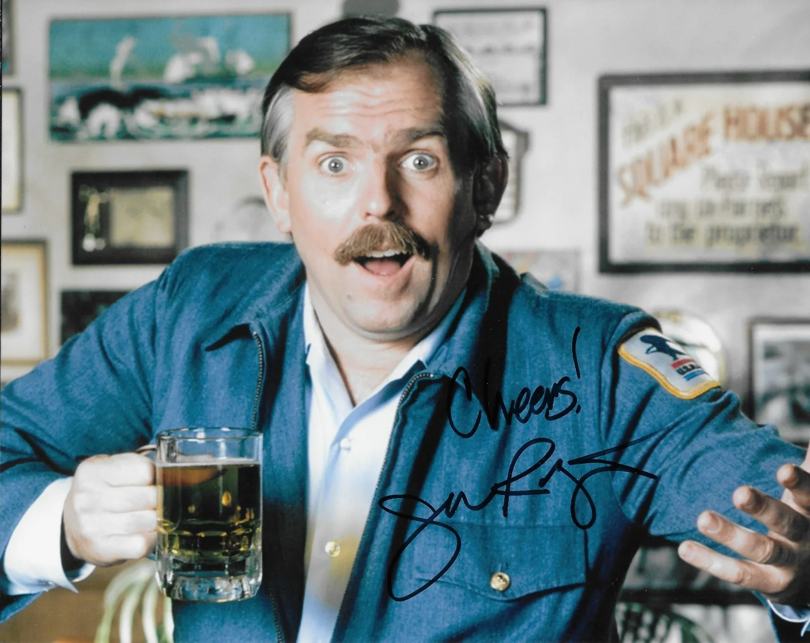 John Ratzenberger — Signed John Ratzenberger TV Series Cheers Autographed 8x10 Photo #1 Original