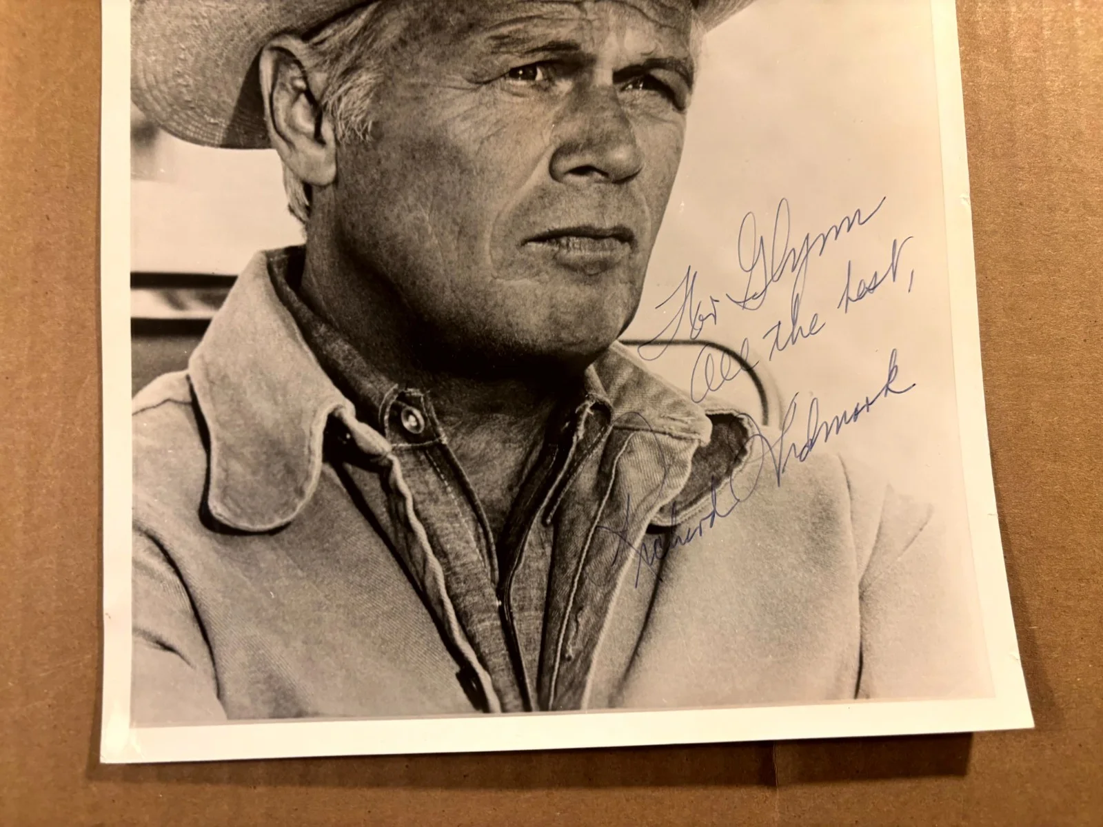 Richard Widmark Rare Vintage Autographed 8/10 Photo 60s Kiss Of Death, изображение 3