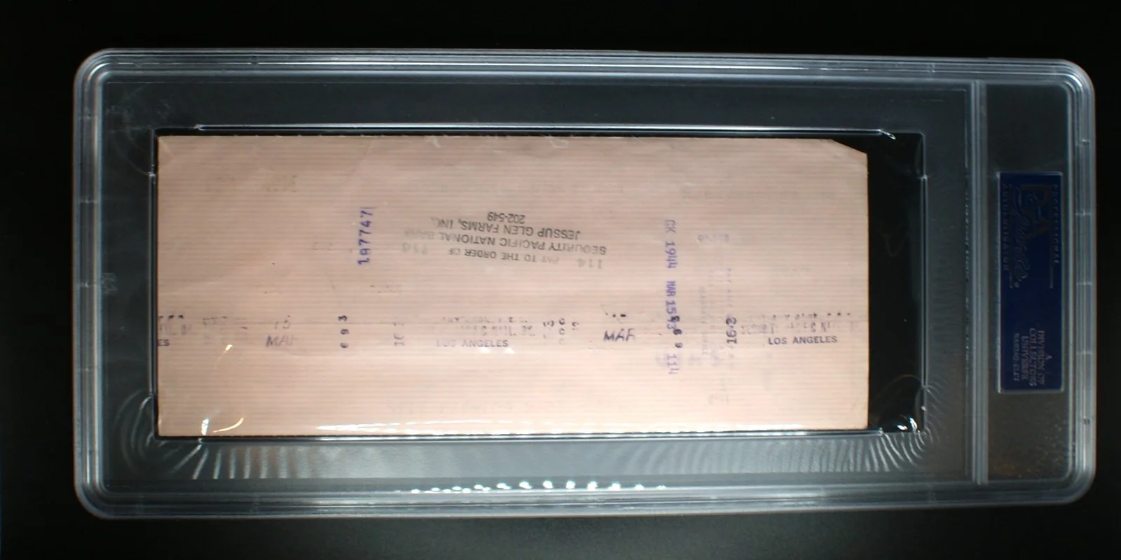 1973 Rob Reiner "All In The Family's Meathead" Signed Check PSA, изображение 2