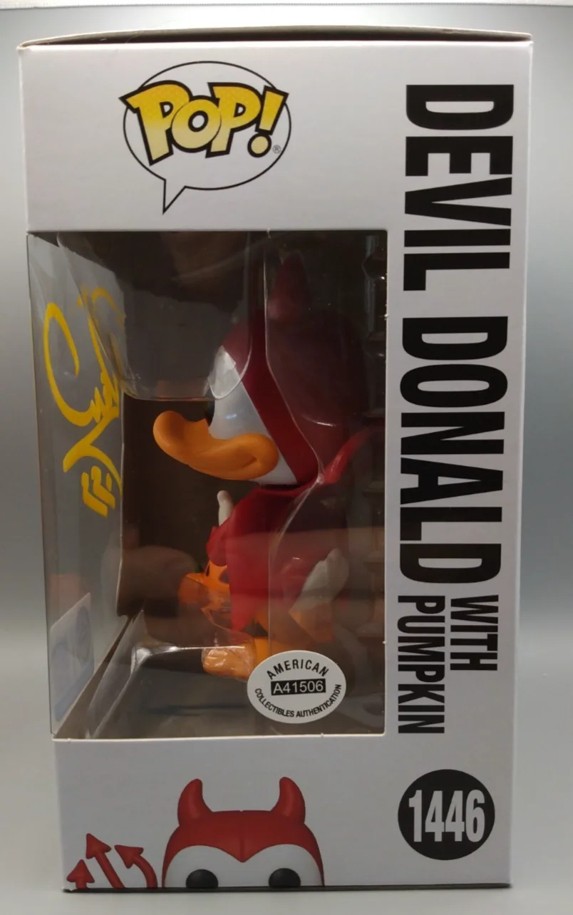 Donald Duck, Daniel Ross — Daniel Ross Signed Autographed Devil Donald Funko Pop #1446 COA #A41506 AUTO, image 3