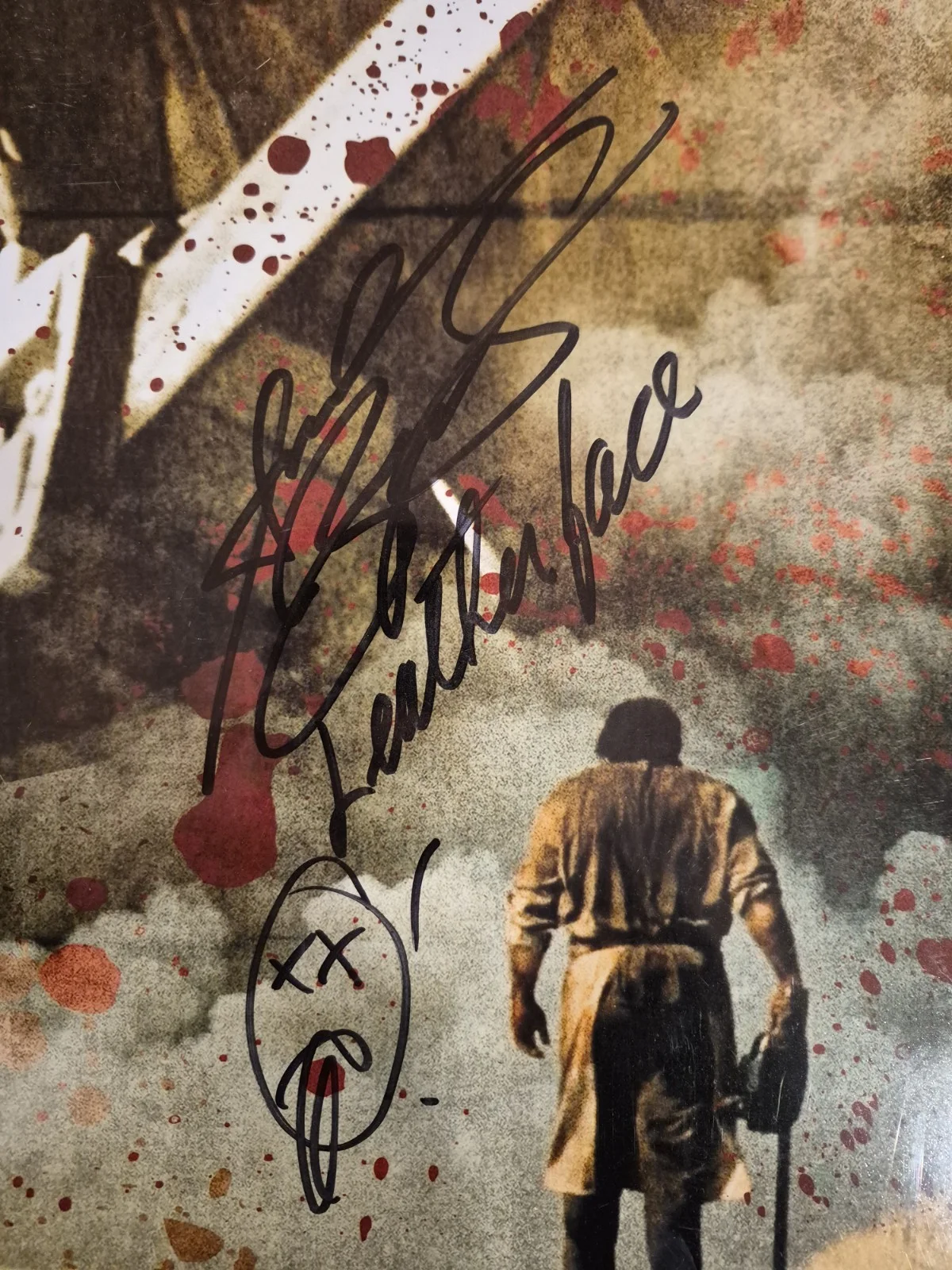 Andrew Bryniarski Leatherface Texas Chainsaw Massacre Autographed 16x20, изображение 2