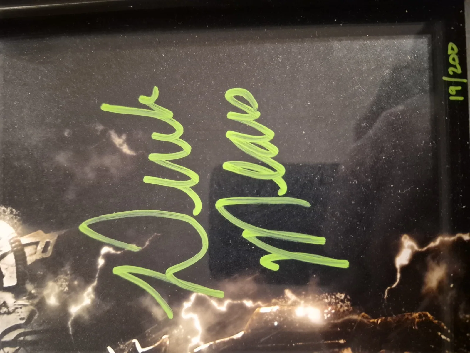 Derek Mears autographed Predator 16x20 Metallic Print only 200 made., image 2