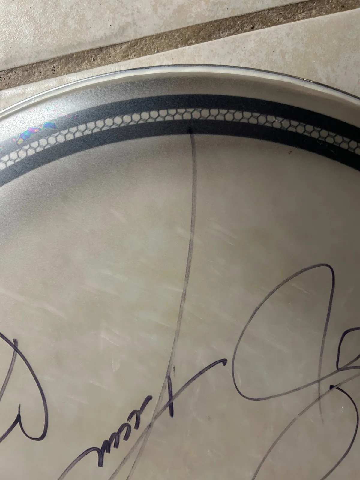 Newsboys Autograph Signed 2018 Tour Drum Head, image 5