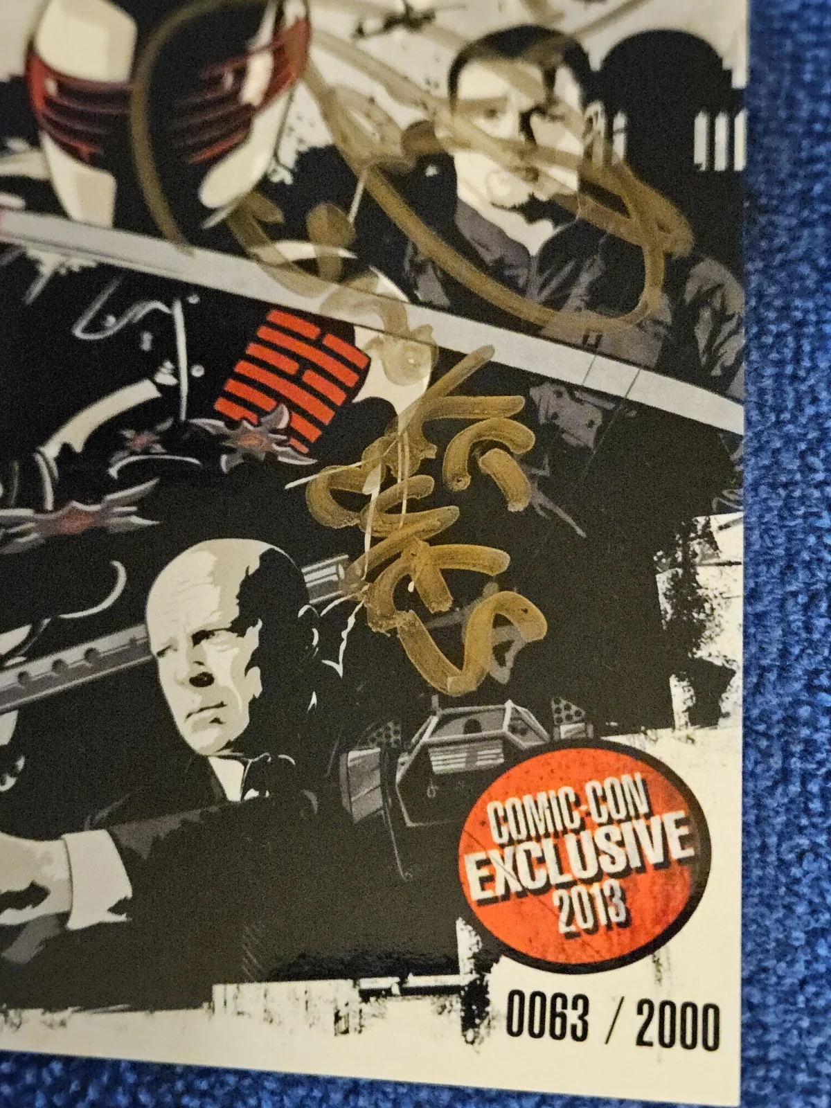 Ray Park Signed G.I.Joe Retaliation Snake Eyes Promo Postcard SDCC 2013, изображение 3