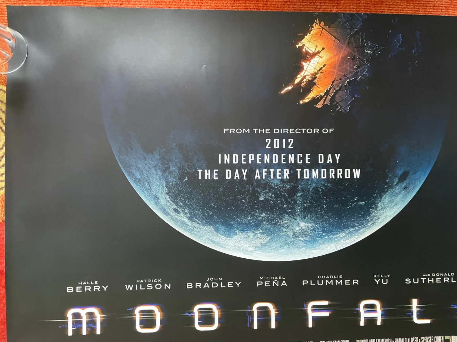MOONFALL (2022) Original UK Quad Movie Film Poster Halle Berry John Bradley, изображение 2