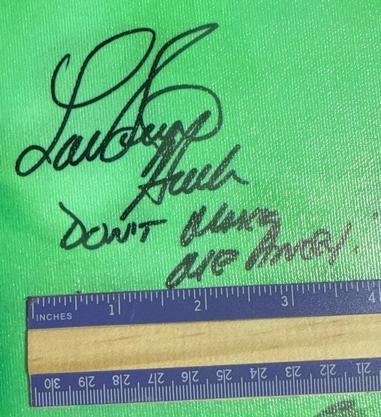 Lou Ferrigno — Lou Ferrigno Signed w/ Inscription 24”x23” Canvas INCREDIBLE HULK JSA JD, image 2