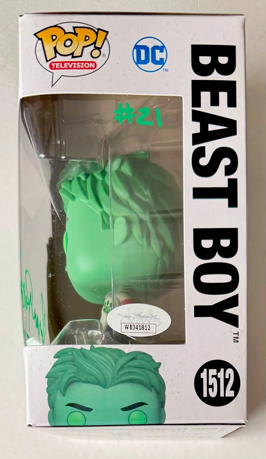 Ryan Potter — RYAN POTTER SIGNED • BEAST BOY FUNKO POP • DC TITANS • JSA WITNESSED, изображение 3