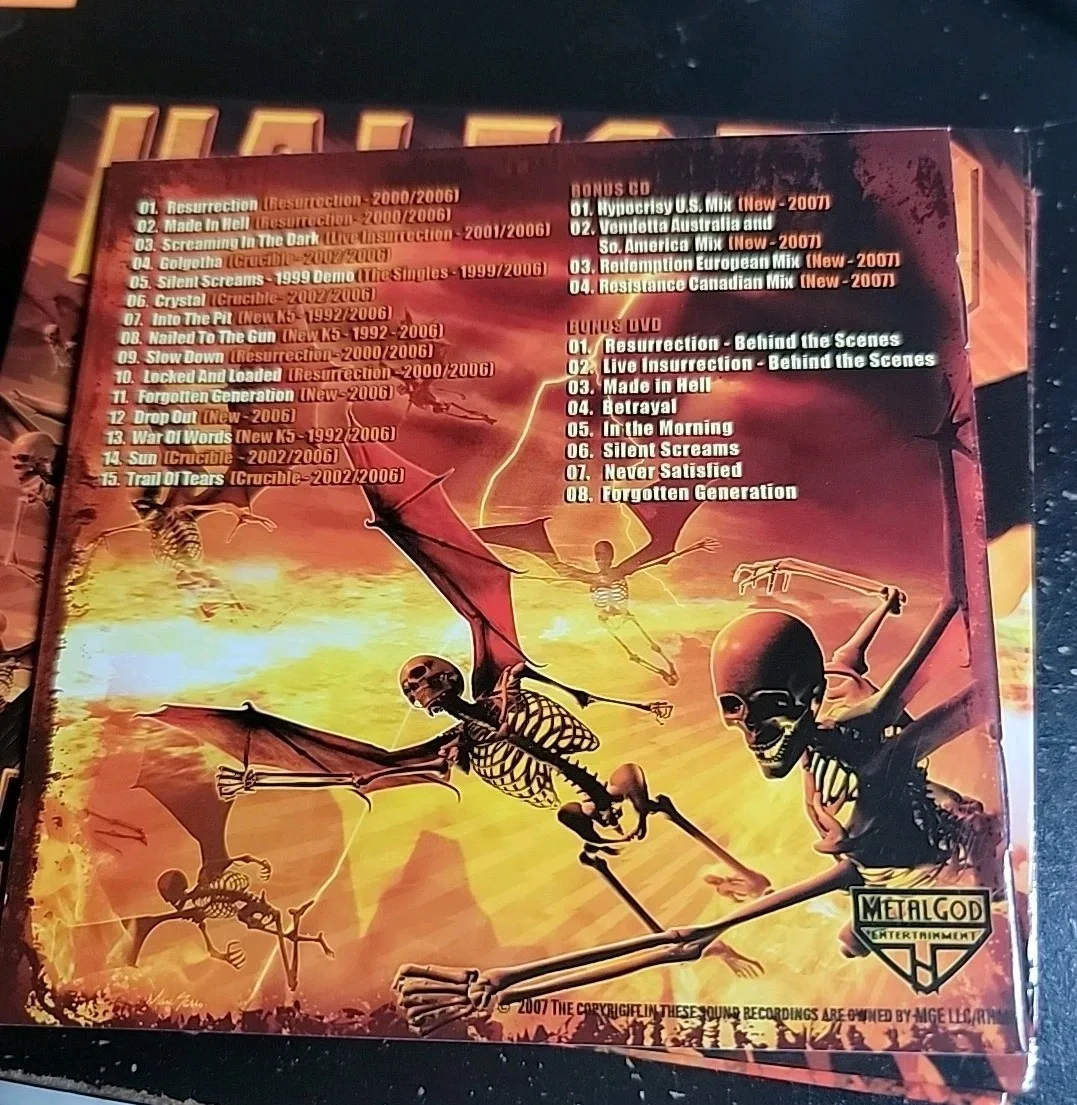 Rob Halford of Judas Priest Signed Autographed insert card Metal God CD & DVD, image 3