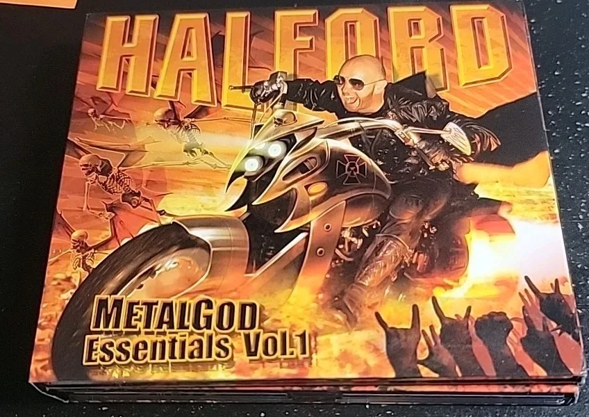 Rob Halford of Judas Priest Signed Autographed insert card Metal God CD & DVD, image 4