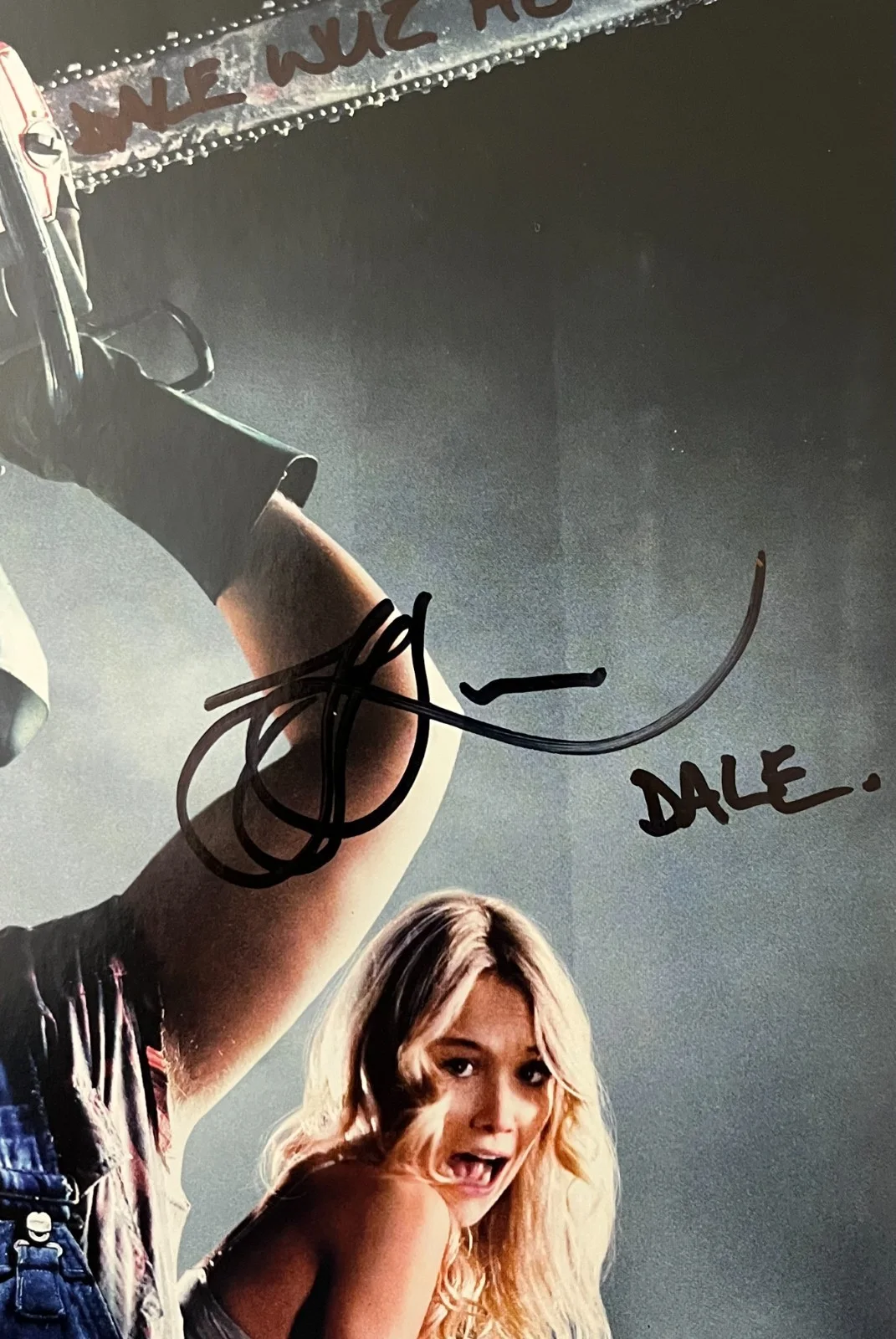 Tyler Labine — Tyler Labine autograph signed TUCKER & DALE VS. EVIL 11x17 Movie Framed Display, изображение 2