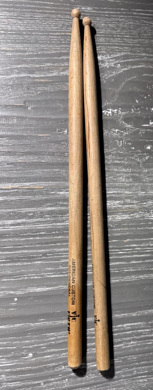 16" American Custom Wood SDM General VIC Firth Drum Sticks Drummer, изображение 3