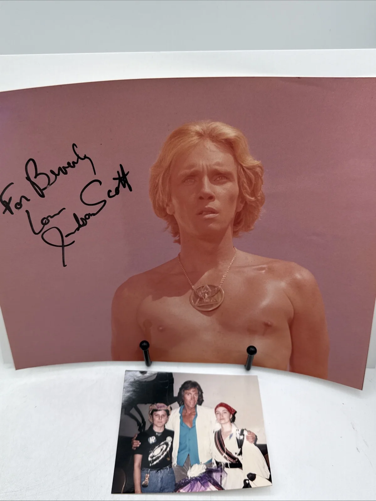 Judson Scott — Judson Scott Signed 8x10 Photo Star Trek Photos Lot of 2 with Convention photos, изображение 3