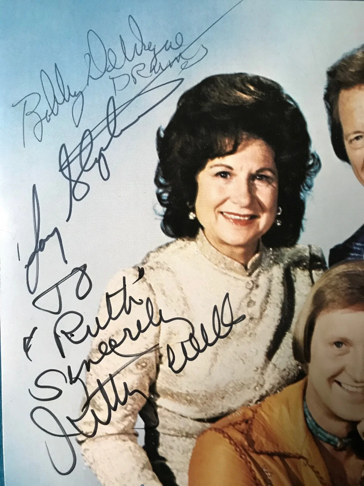 KITTY WELLS JOHNNY & BOBBY WRIGHT~SIGNED 8x10 PHOTO~COUNTRY SINGERS~AUTOGRAPH, изображение 2