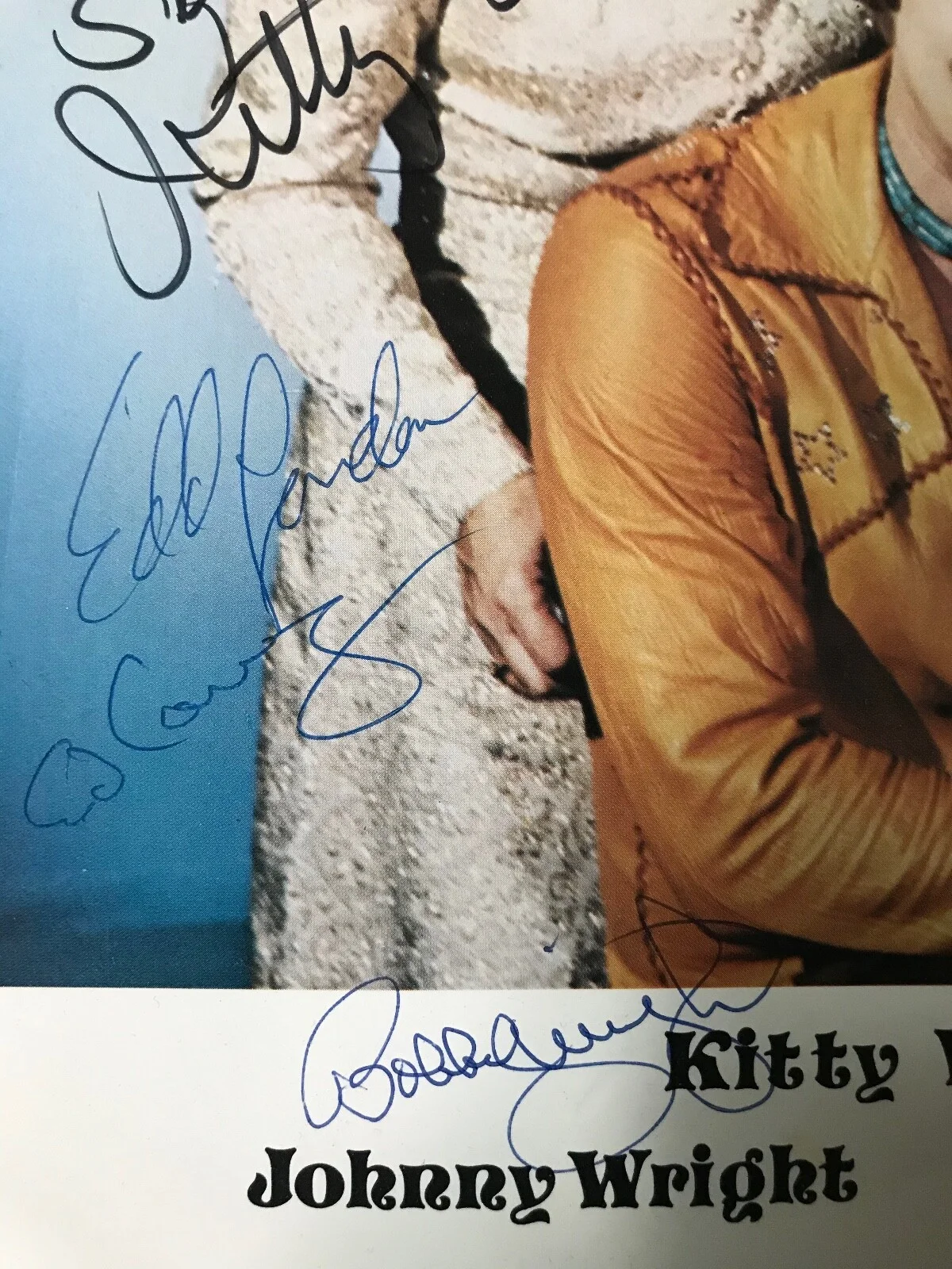 KITTY WELLS JOHNNY & BOBBY WRIGHT~SIGNED 8x10 PHOTO~COUNTRY SINGERS~AUTOGRAPH, изображение 4