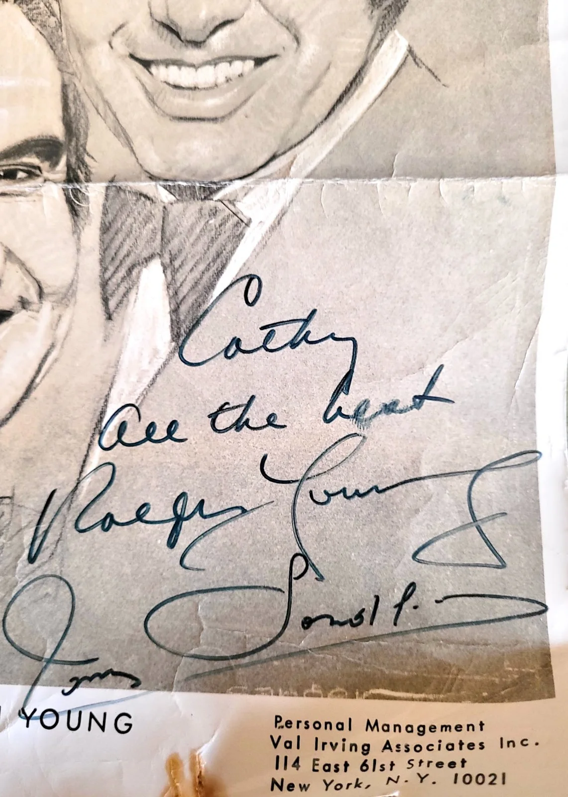 Tony Sadler, Ralph Young — Autographs Tony Sandler and Ralph Young 8x10 Original Hand Signed Press Photo, изображение 2