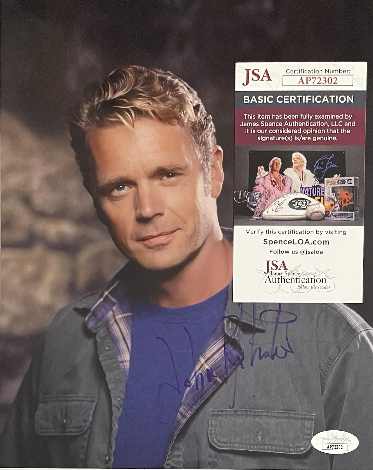 John Schneider — John Schneider Signed SMALLVILLE 8x10 Photo - RARE Full Autograph JSA COA, изображение 3