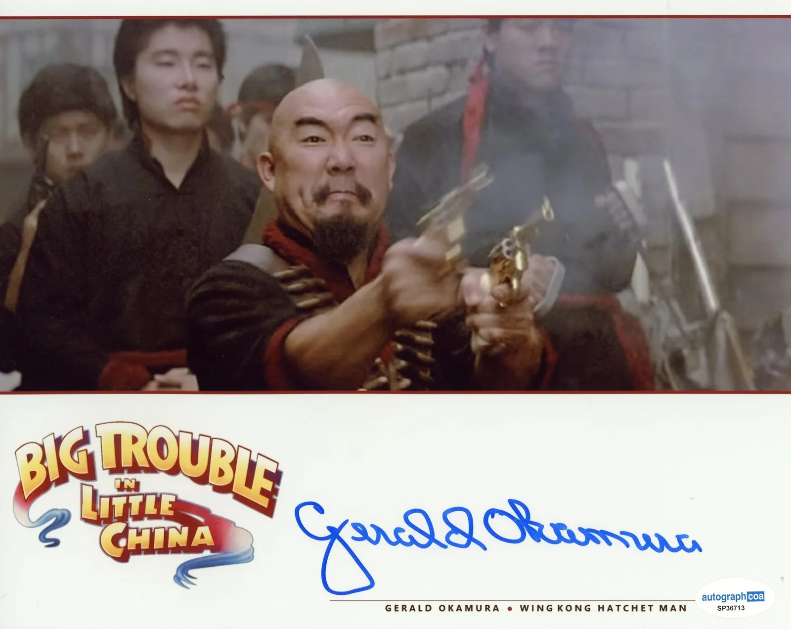 Gerald Okamura — Gerald Okamura "Big Trouble in Little China" AUTOGRAPH Signed 8x10 Photo ACOA, изображение 2