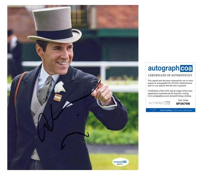 Alessandro Nivola — Alessandro Nivola "Downton Abbey: The Grand Finale" SIGNED 8x10 Photo B ACOA