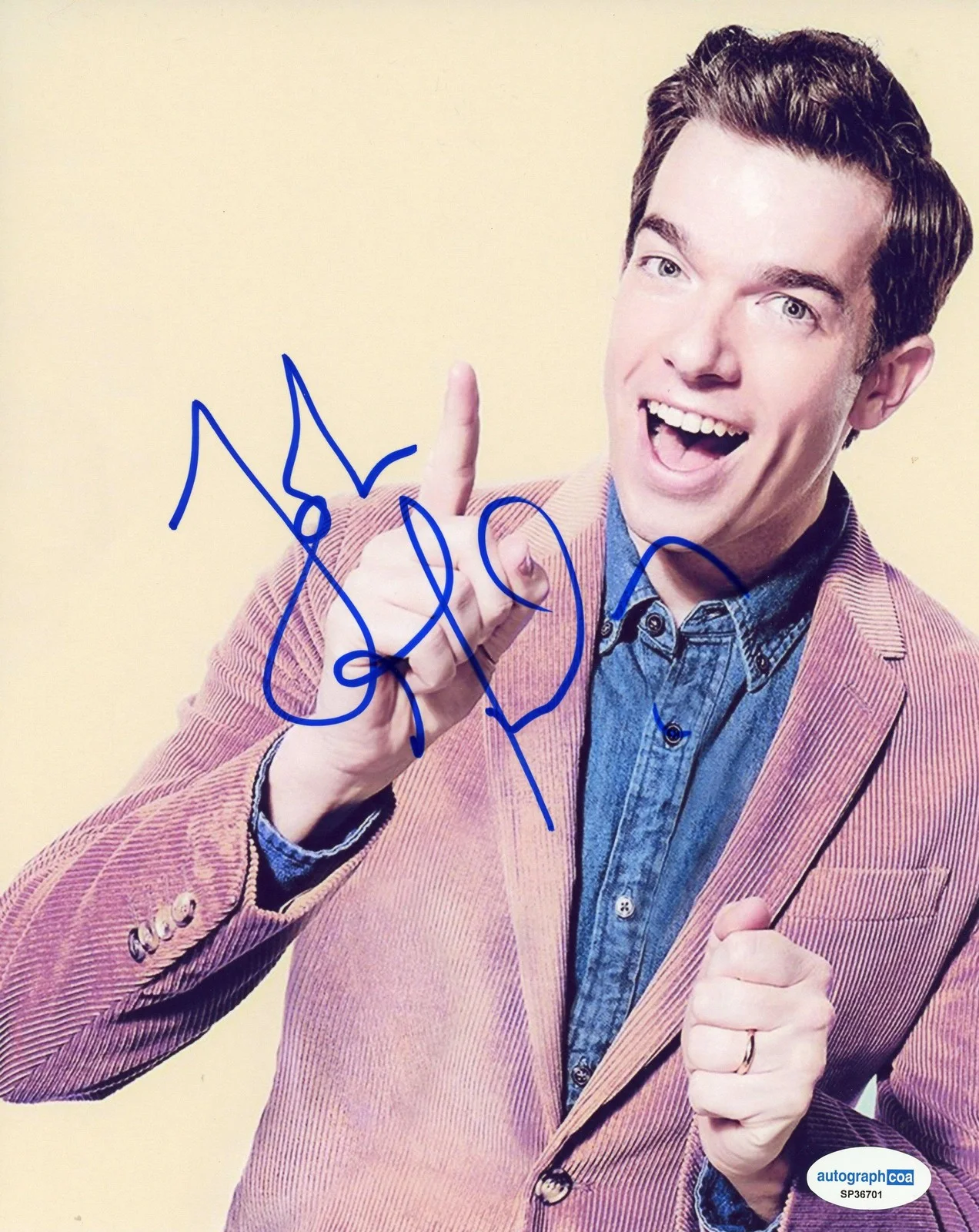 John Mulaney — John Mulaney "Kid Gorgeous" Comedian AUTOGRAPH Signed Comic 8x10 Photo ACOA, image 2