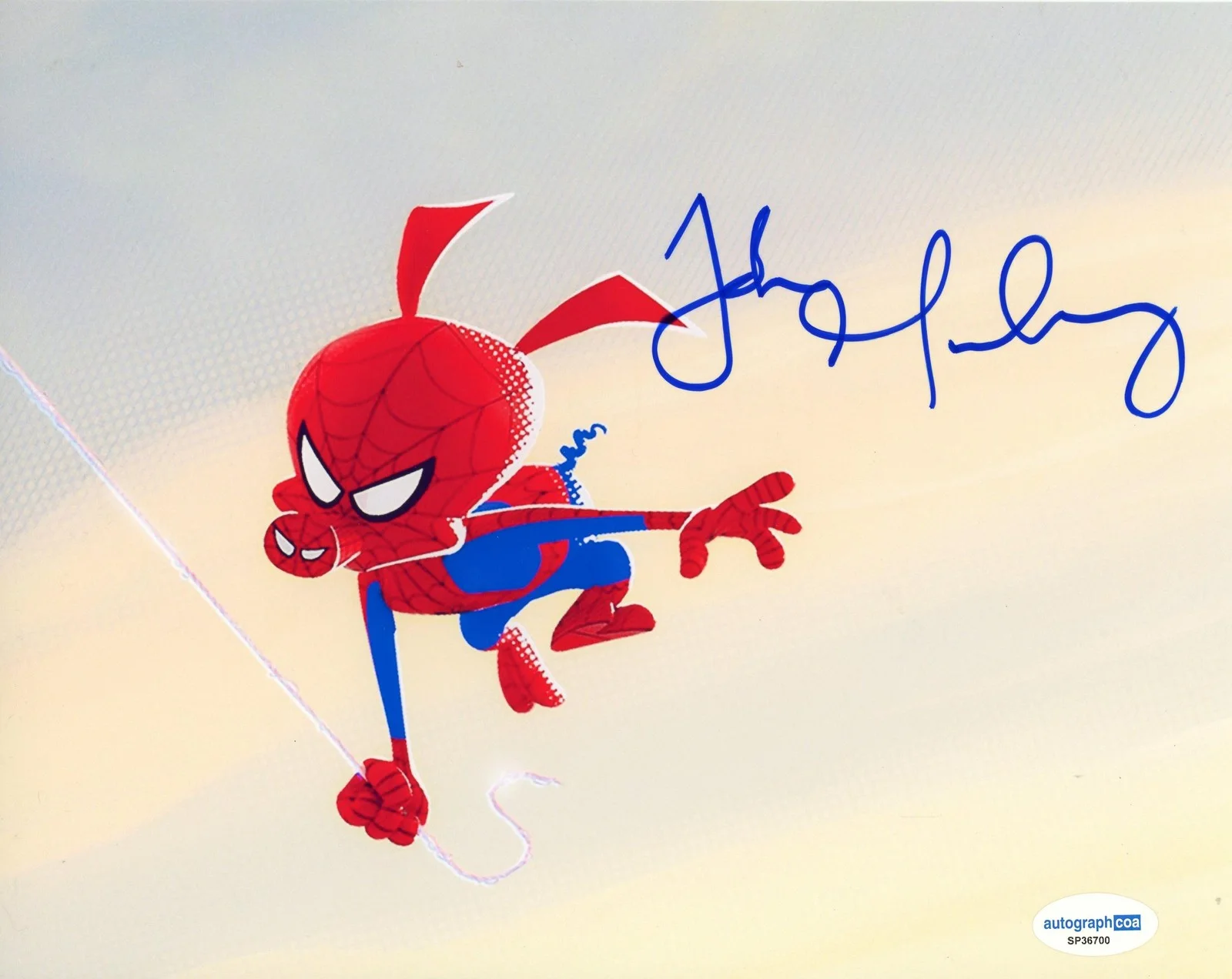 John Mulaney — John Mulaney "Spider-Man: Into the Spider-Verse" SIGNED 'Spider-Ham' 8x10 Photo, изображение 2
