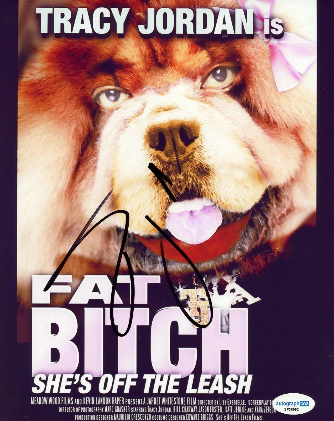 Tracy Morgan — Tracy Morgan "30 Rock" AUTOGRAPH Signed 'Fat Bitch' 8x10 Photo ACOA, изображение 2