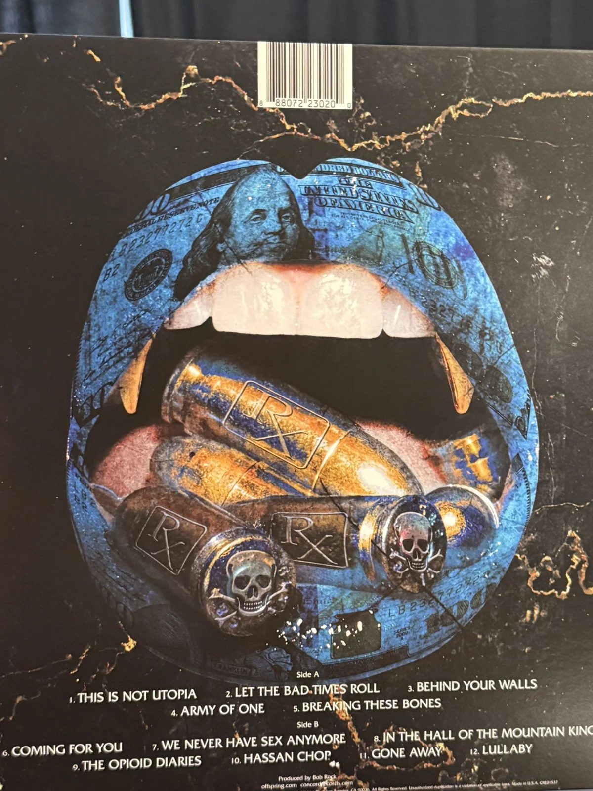 The Offspring Group Signed Vinyl Record Cover Let The Bad Times Roll. Authentic, изображение 4