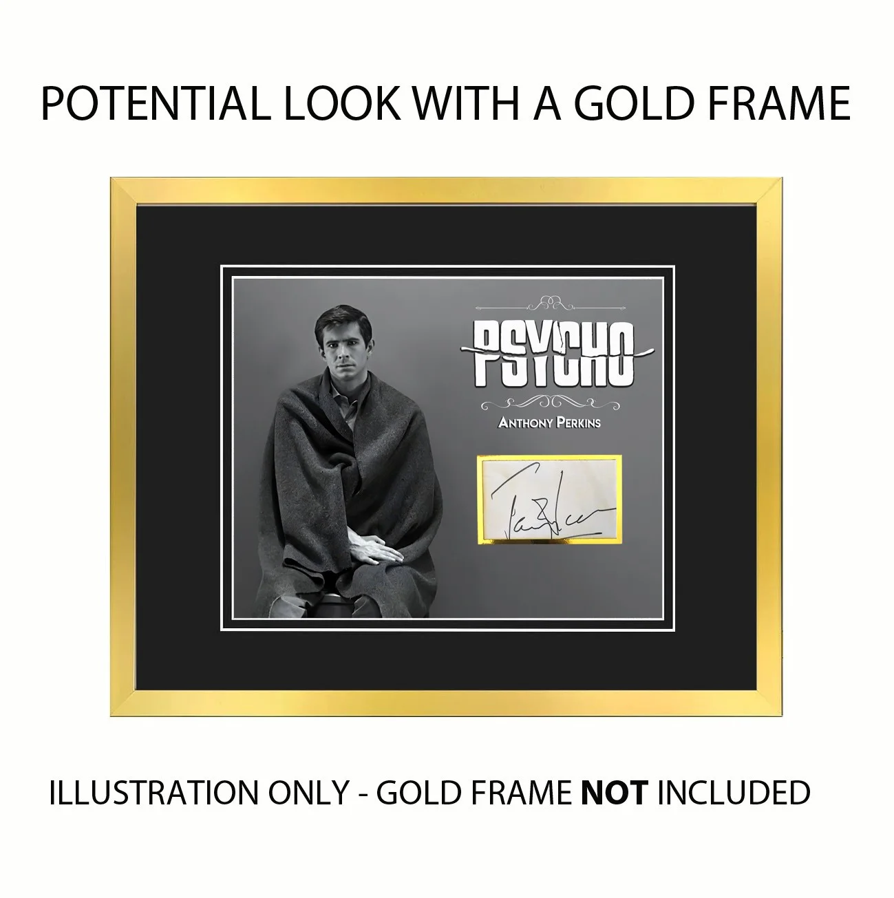ANTHONY PERKINS — ANTHONY PERKINS Signed/Autographed 11x14 Display - Psycho, Alfred Hitchcock, image 2
