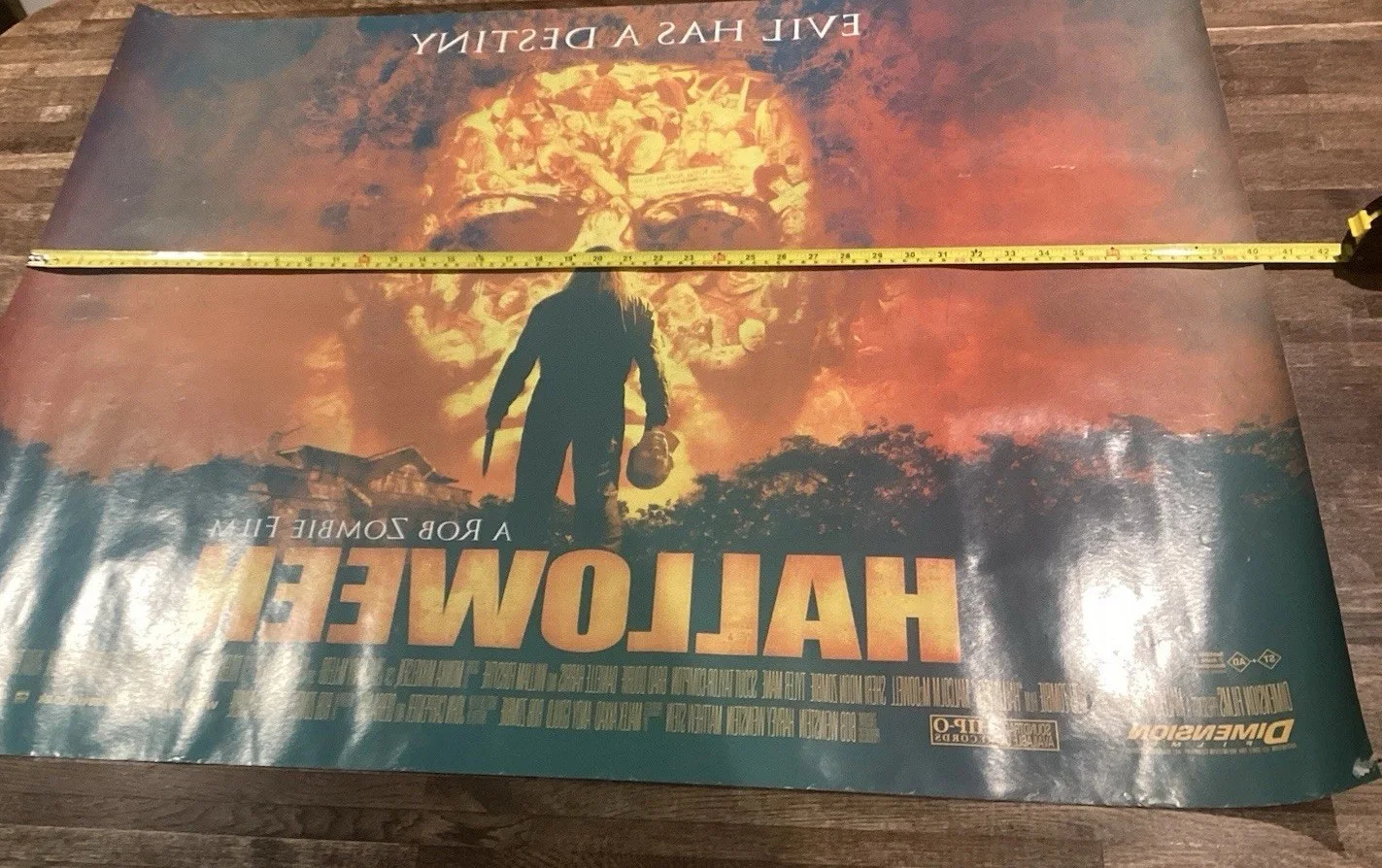 Rob Zombie HALLOWEEN 2007 Original Movie Cinema Quad Poster Michael Myers, изображение 2