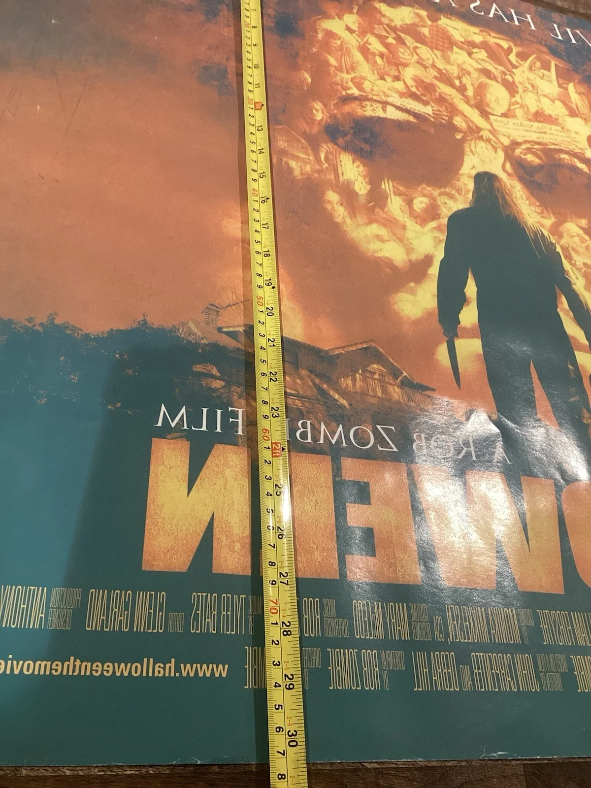 Rob Zombie HALLOWEEN 2007 Original Movie Cinema Quad Poster Michael Myers, изображение 3